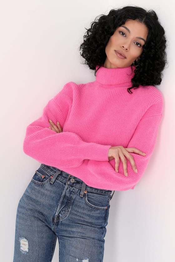 TURTLE NECK LONG SLEEVE SWEATER
