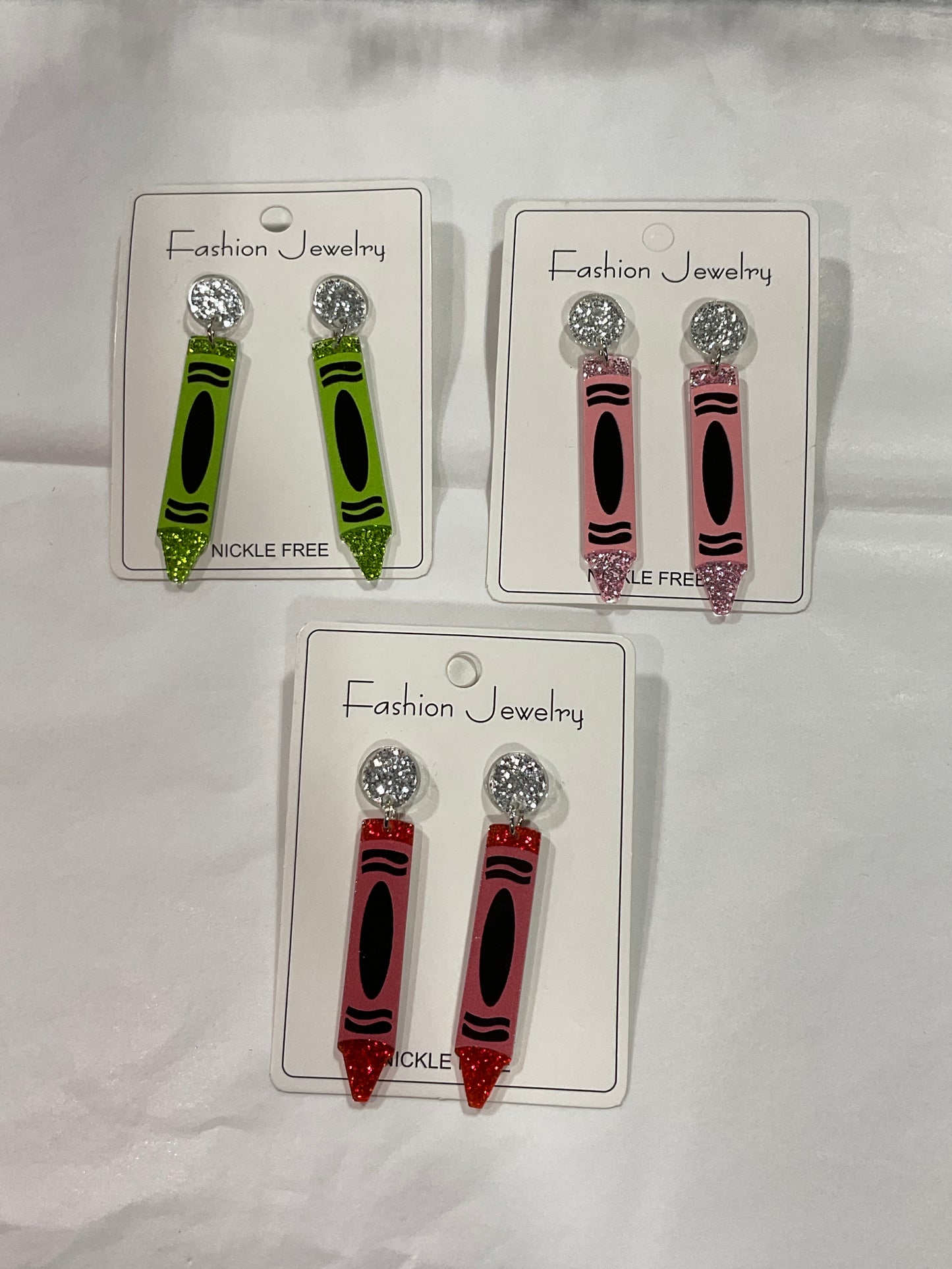 Shiny Dangle Color Earrings