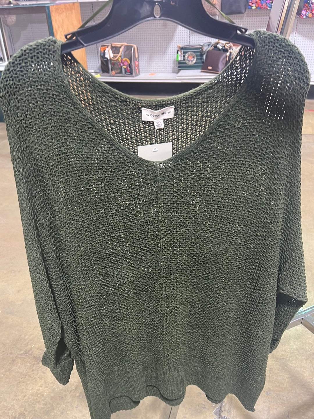 KNIT SWEATER GREEN HUNTER