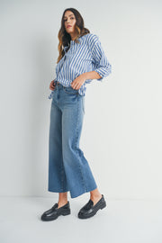The Scissor Cut Wide Legs Dark Denim