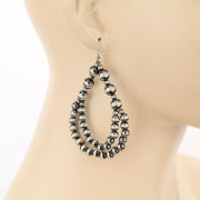 Navajo Style Pearl Dangle Earrings