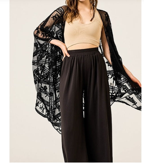 Stretch Yoga Knit Wide Leg Palazzo Pants
