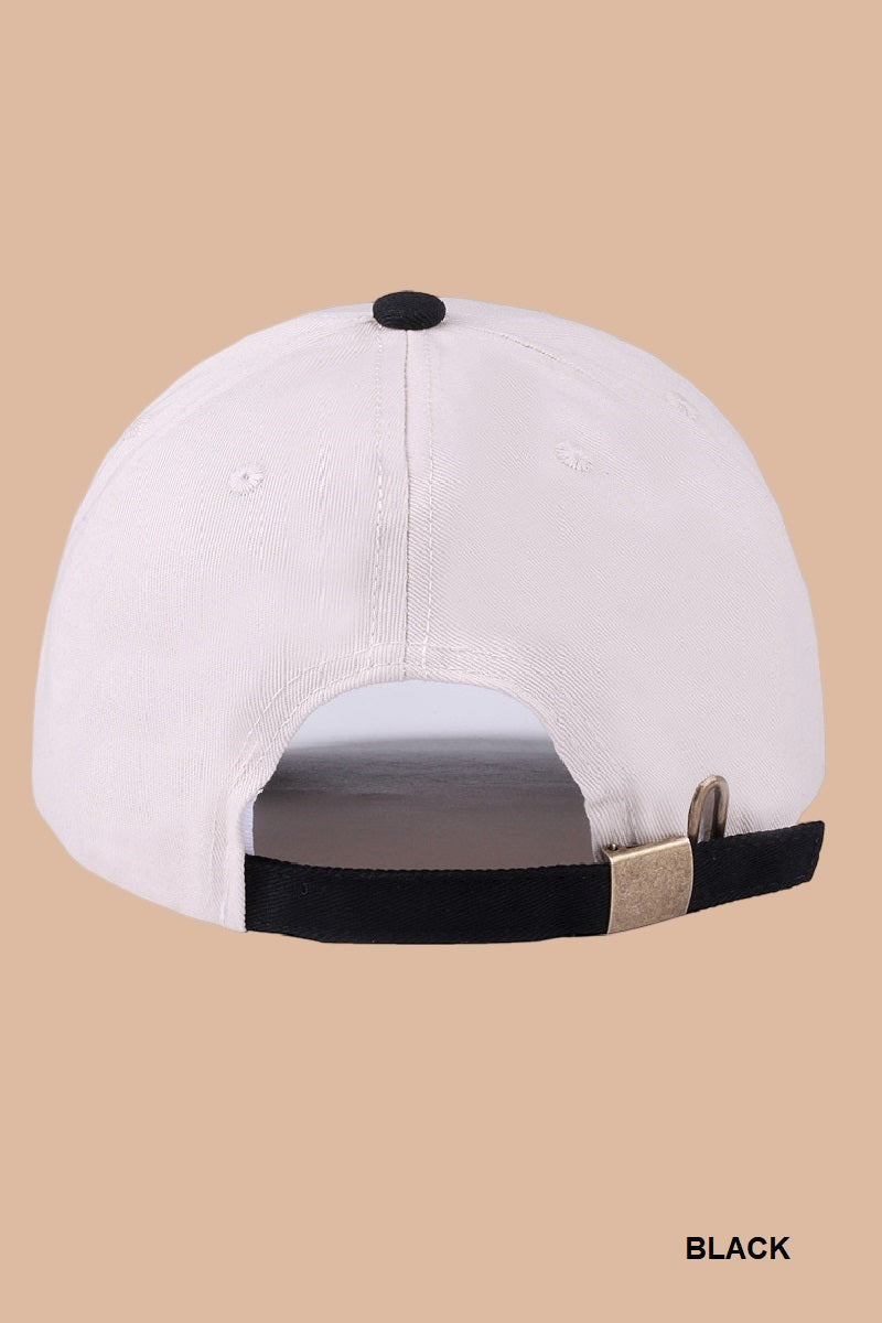 HOWDY DARLIN TWO-TONE CANVAS COTTON CAP
