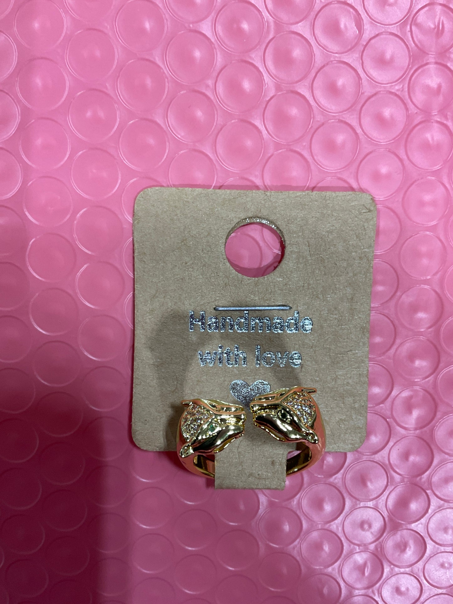 Faux Gold Jaguar Ring