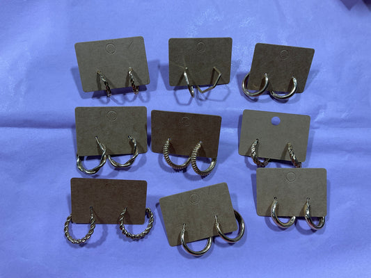 MYSTERY MÉDIUM GOLD EARRINGS