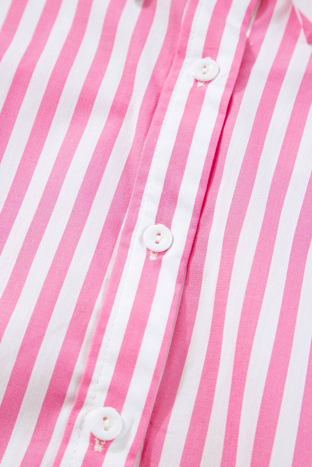 Women Stripe Print Dolman Half Sleeve Shirt | S-XL