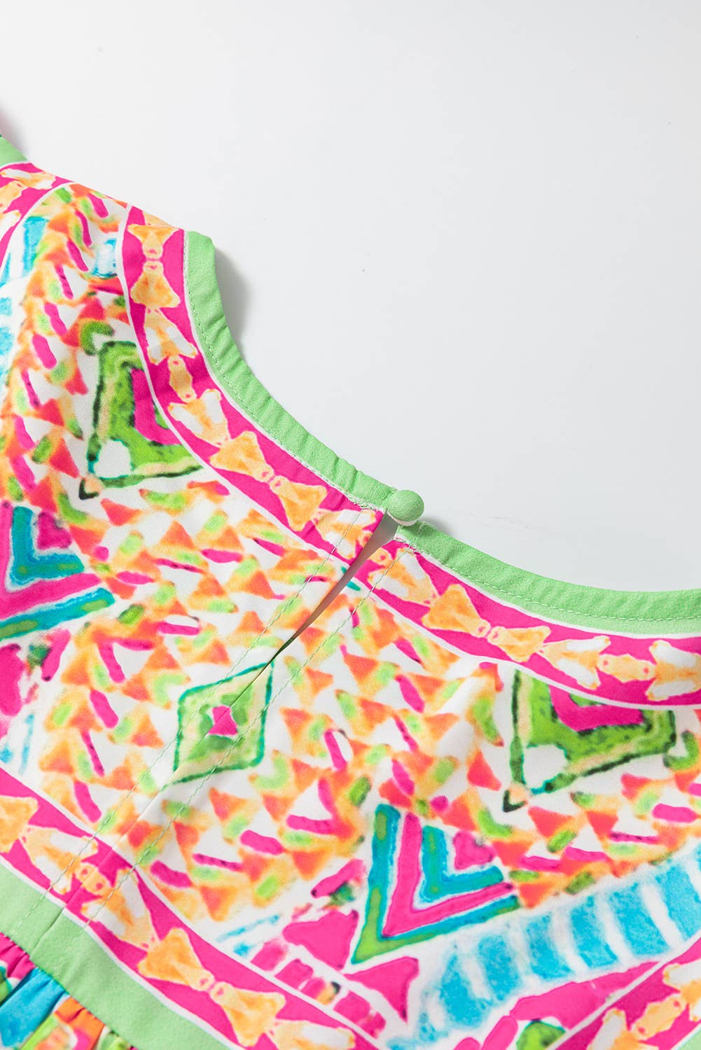 Women Fashion Geometric Print Loose Babydoll Blouse | S-XL