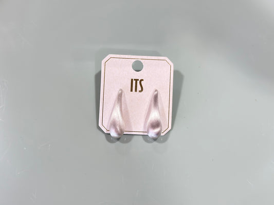 White drop earrings