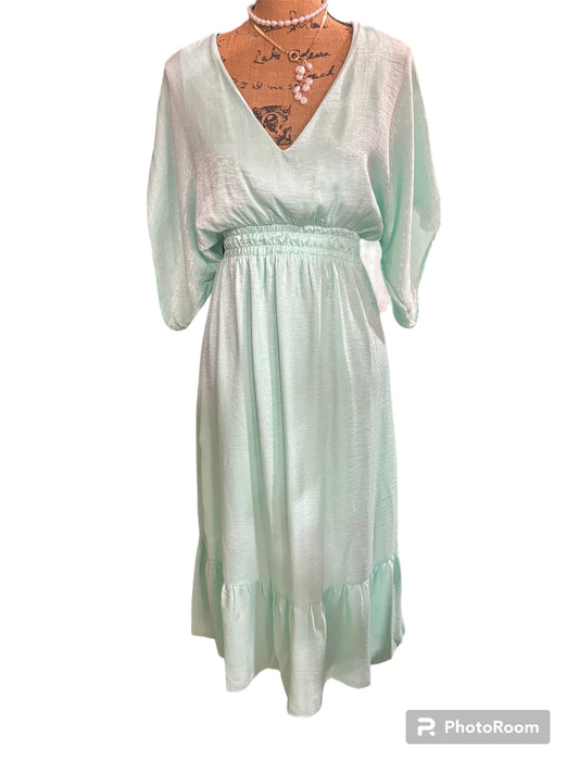 AIR FLOW V NECK GREEN/OLIVE TOP