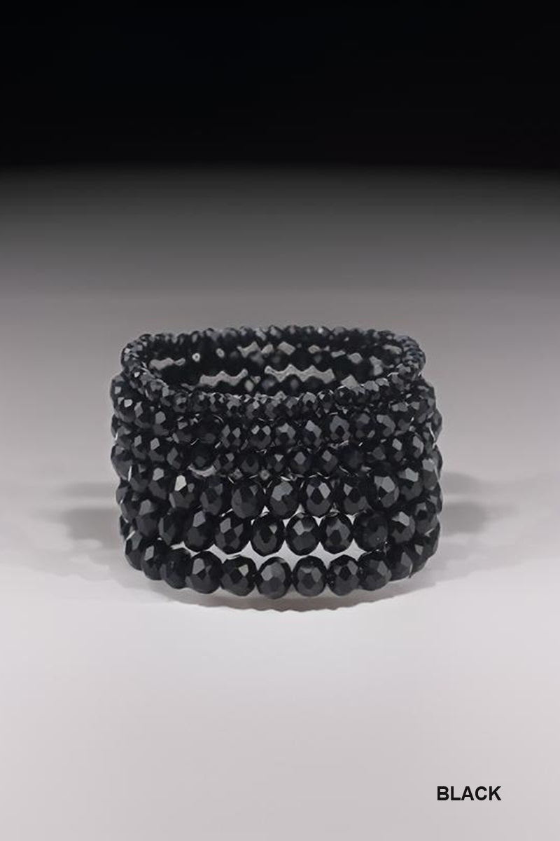 7 PCS MULTI-LAYER STACKABLE BEADED BRACELET