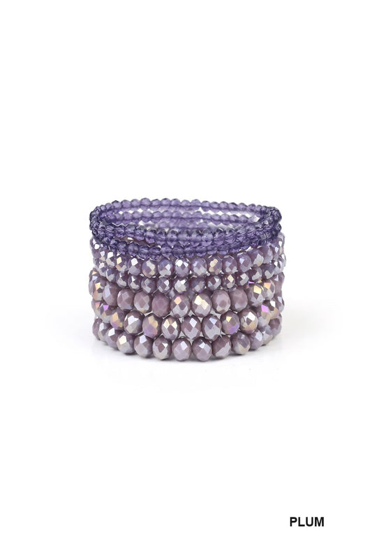 7 PCS MULTI-LAYER STACKABLE BEADED BRACELET