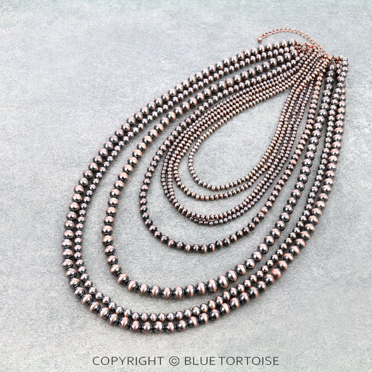 8Row Navajo Style Pearl Necklace