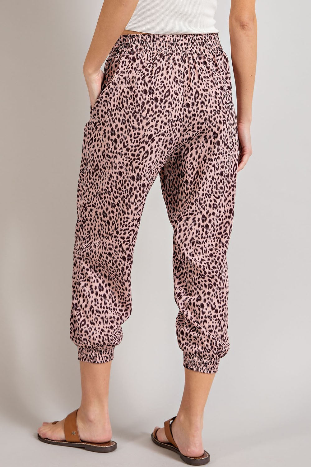 ANIMAL PRINT JOGGER PANTS