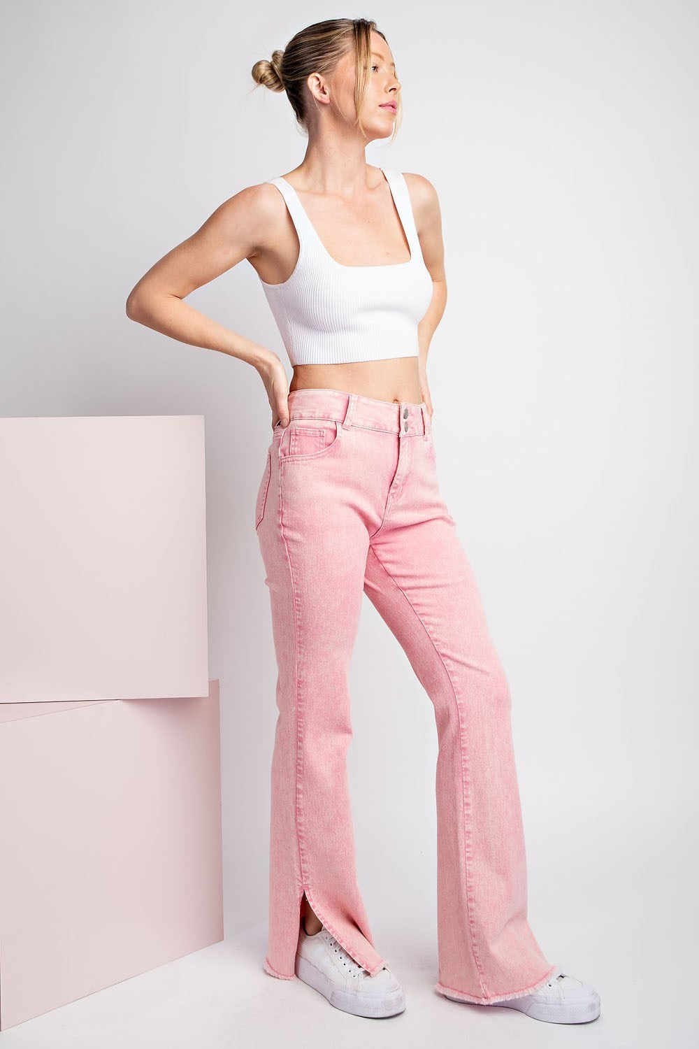 MINERAL WASHED PANTS