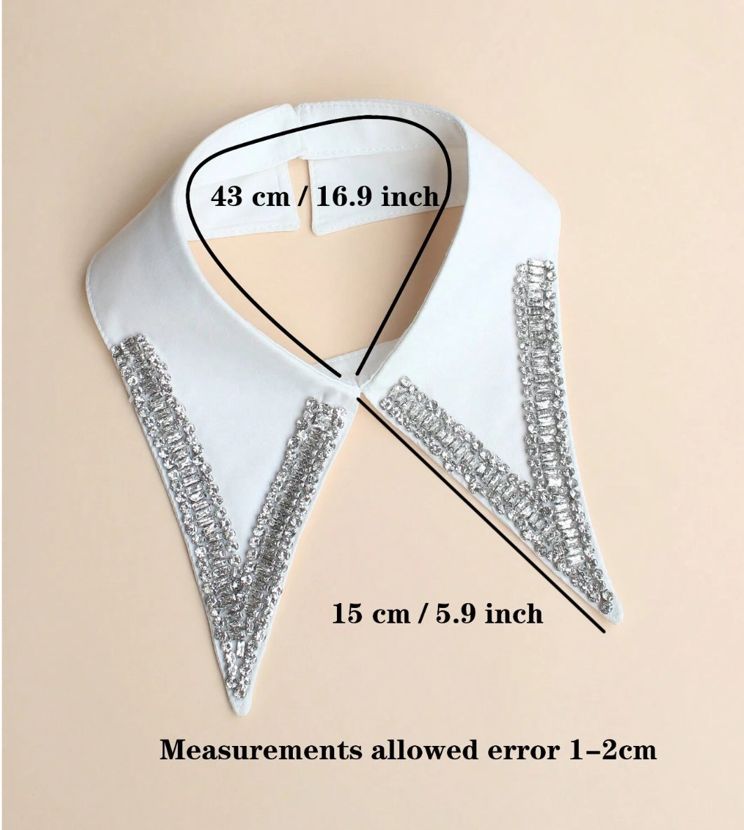 Sparkling Clear Detachable Collar
