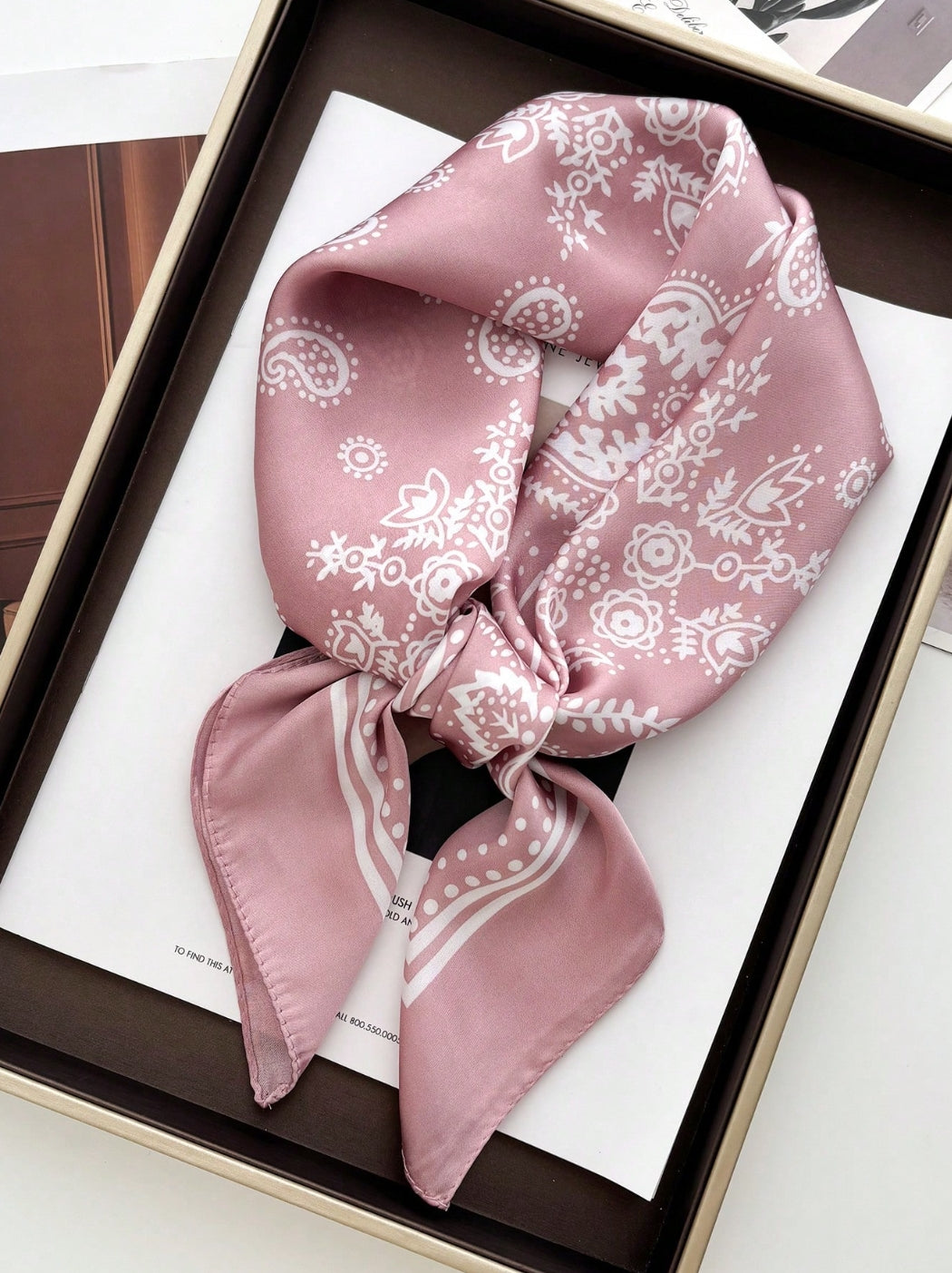 Retro in pink western Scarf/Bandana