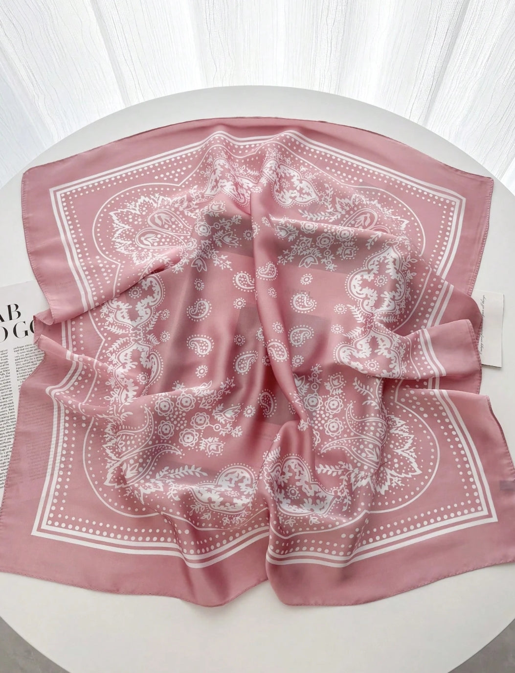 Retro in pink western Scarf/Bandana
