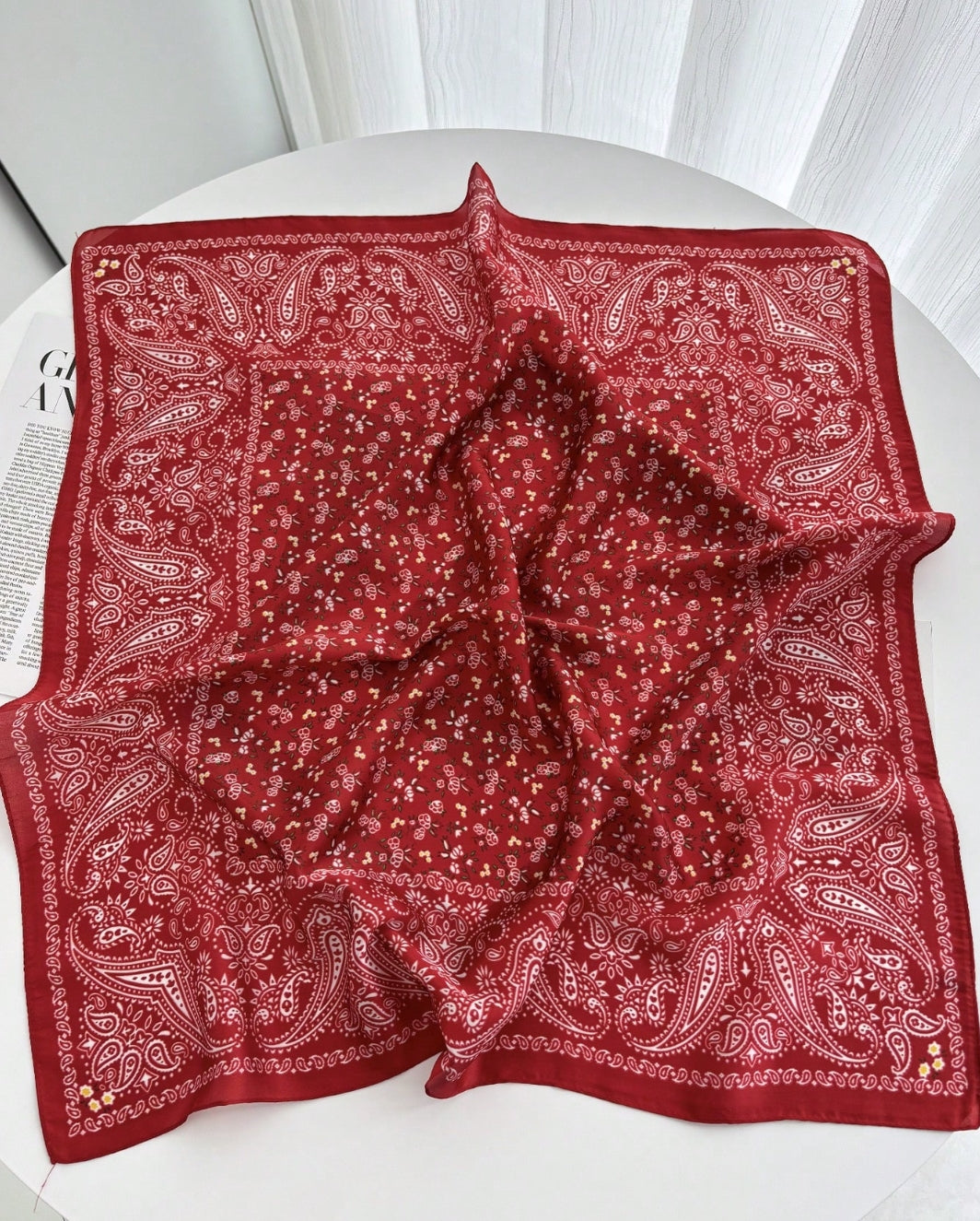 Retro in red western Scarf/Bandana