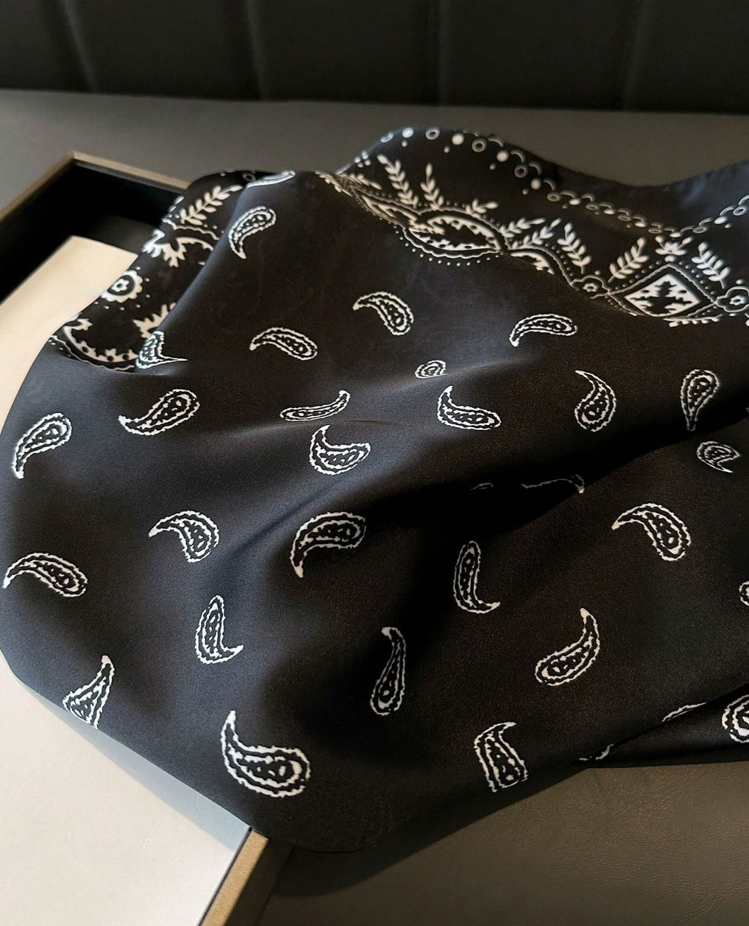 Black and White Western Scarf/Bandana