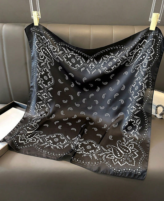 Black and White Western Scarf/Bandana