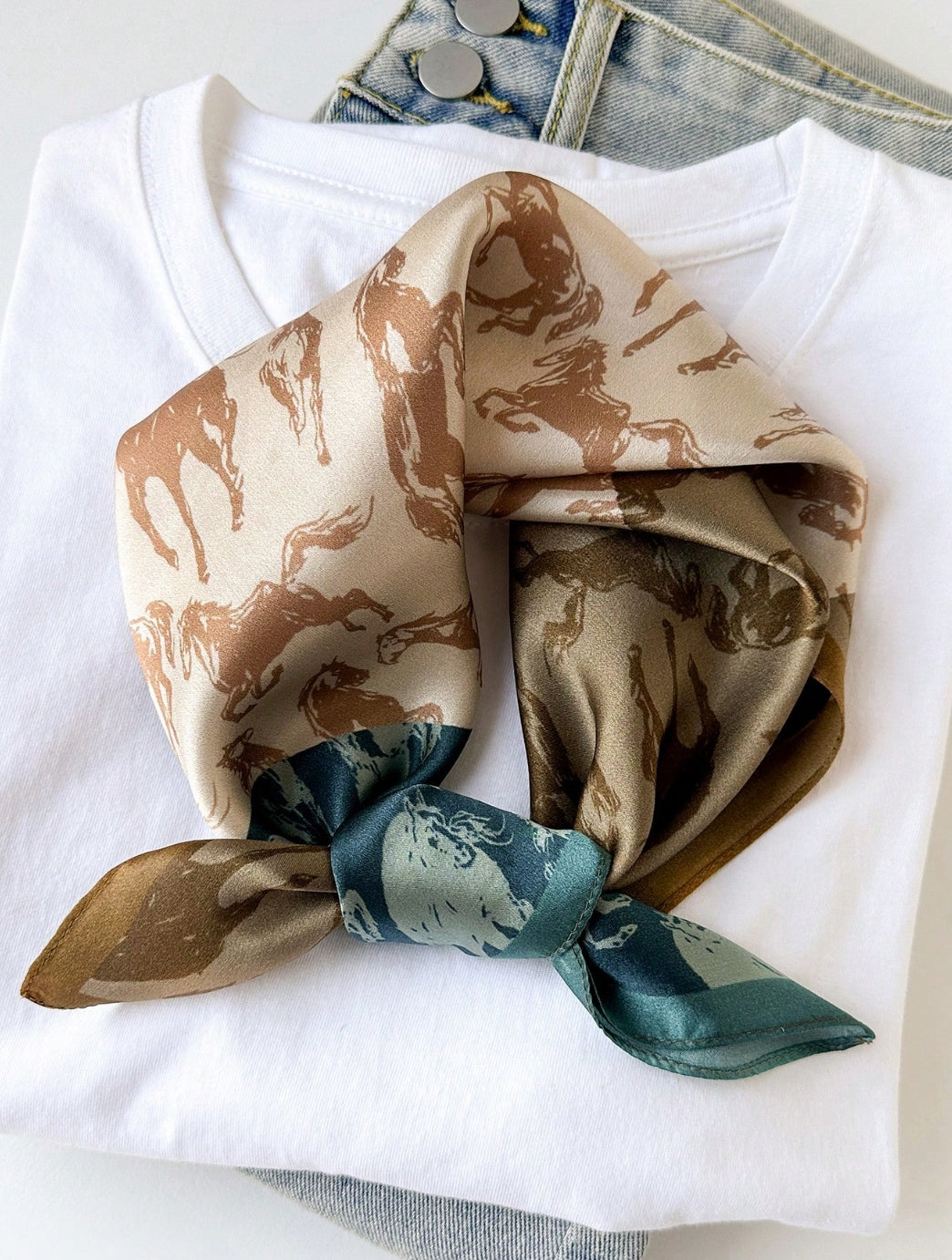3 Horses Western Scarf/Bandana