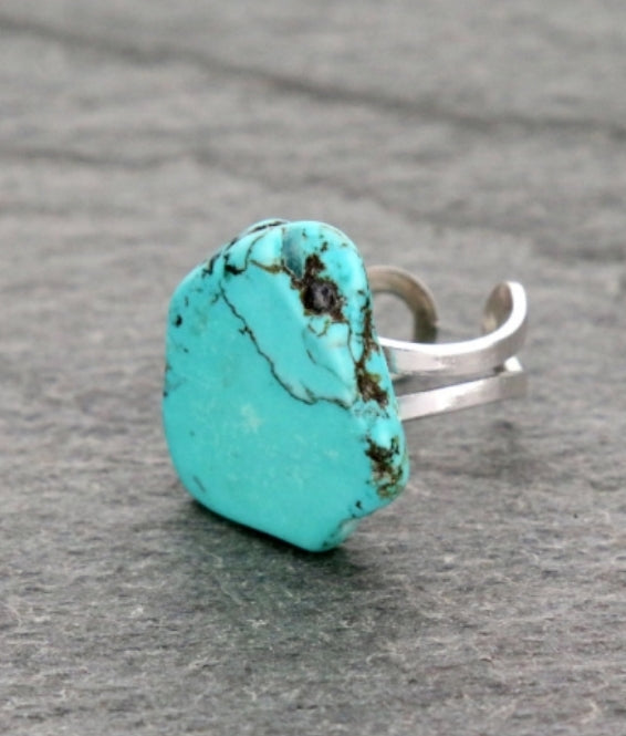 Western Stone Cuff Ring