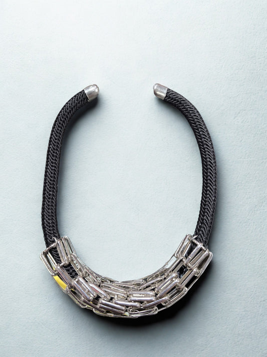 Black and Silver Necklace
