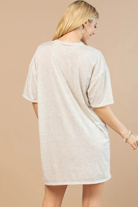 Western Cowgirl Soul Graphic T-Shirt Dress