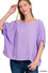 Pink Woven oversized boxy top