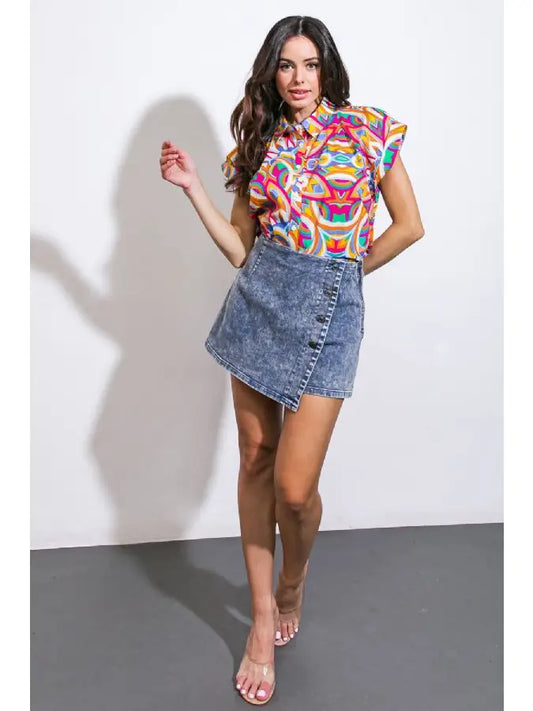 An Acid Washed Denim Small
